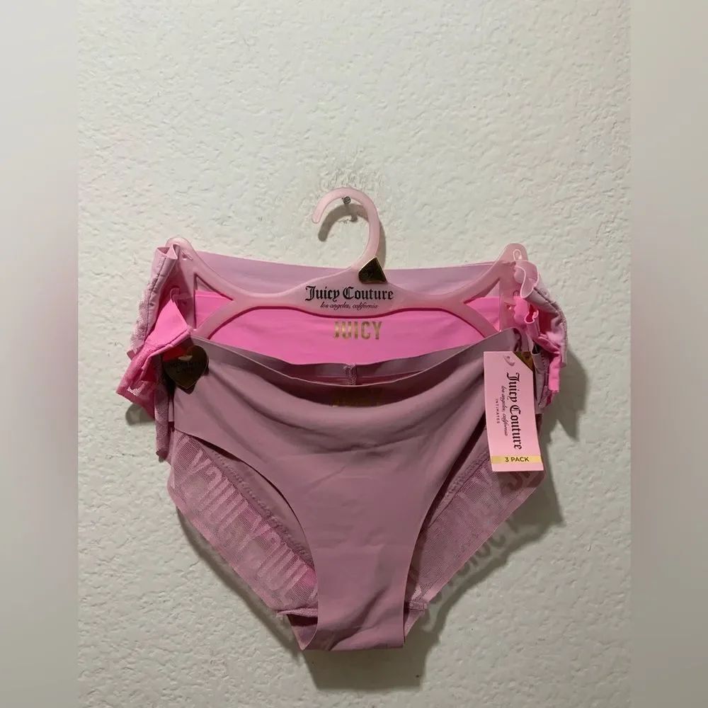 Juicy Couture Non-Panty Line Intimates (3-Pack) - pink